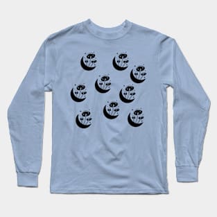 Magickal Mushrooms Growing Under the Moonlight Long Sleeve T-Shirt